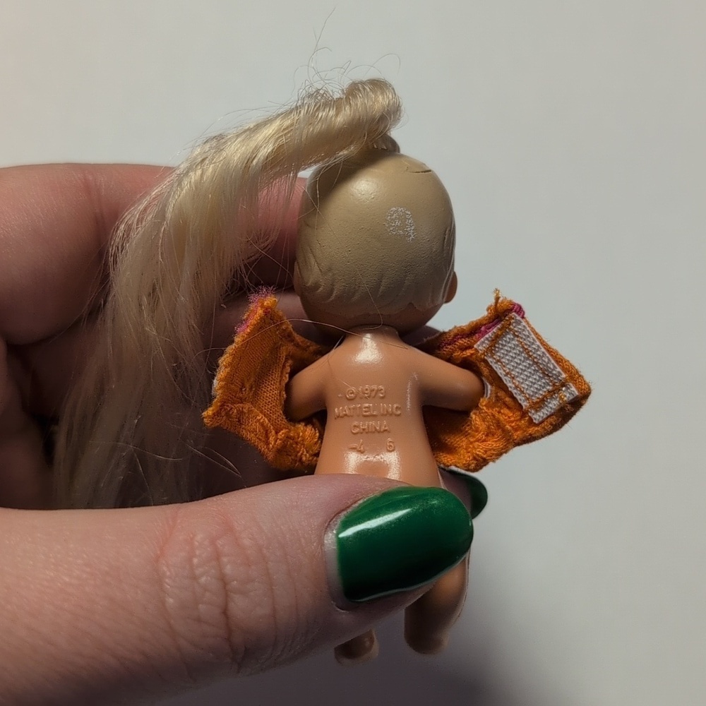 💜2/$20💜 Vintage 1973 Barbie Baby Krissy With Long Hair - Picture 2 of 3